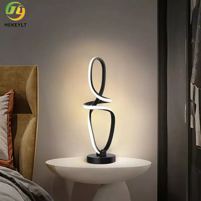 Nordic Moderne Led Nachtkastje Lamp Zwart Geometrisch Minimalistisch Voor Binnen