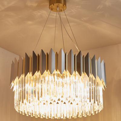 Hoogte 30cm de Koninklijke Crystal Hanging Lamps For Living Zaal van E14 Chrome