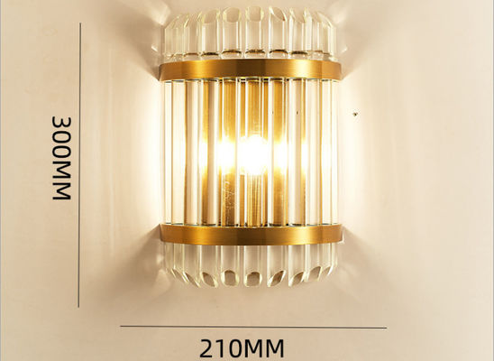 240V bardecoratie Dia 210mm Hright 300mm/500mm Crystal Wall Lamp