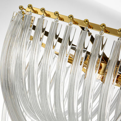 De Decoratie Gouden Kleur van Crystal Pendant Light Lamps Modern van glazen buiskroonluchters
