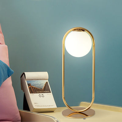Hotelenergie - besparingsdiameter 18.5cm Hoogte 50cm Gouden Nightstand-Lamp
