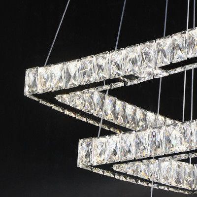 4000k HOOFDcrystal chrome modern pendant light voor Woonkamer