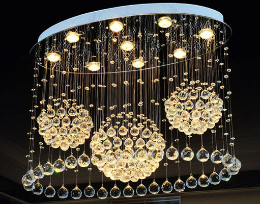 De luxe leidde Modern Hangend Crystal Pendant Light For Home-Decor