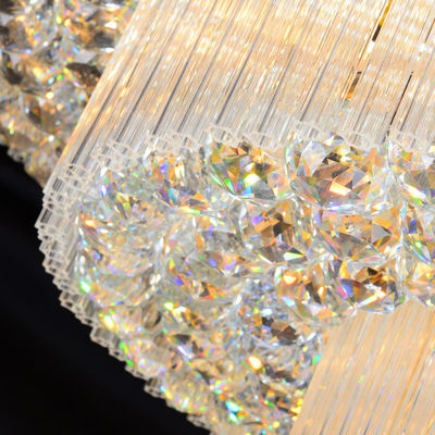 Crystal Led Modern Lighting Round-het Hangen de Lichten van de Kroonluchtertegenhanger