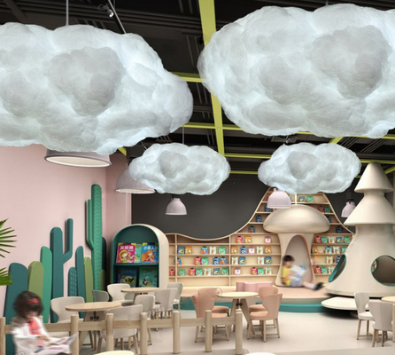 De Slaapkamer van LEIDENE van kinderen de Lamp van de Kleuterschoolcreative cloud Wolkenkroonluchters
