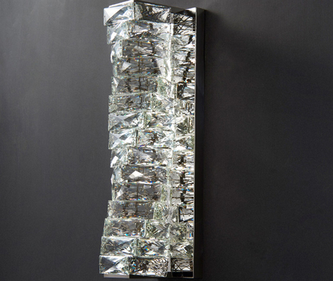 Luxe Moderne K9 Crystal Wall Lamp Stainless Steel
