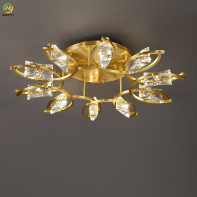Hotel Home Crystal LED-plafondlamp Aangepaste luxe