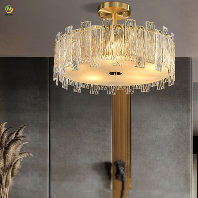 Villa Slaapkamer Koperen LED Plafondlamp Binnen Bruiloft Fancy Decoratief