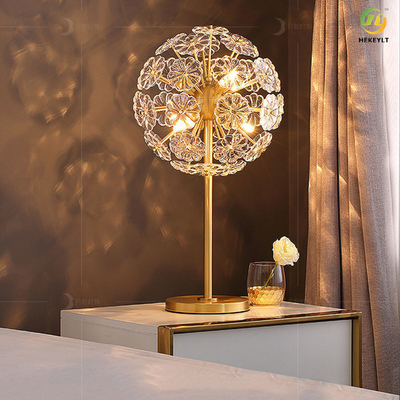 Koper Crystal Bedside Table Lamp G9 X 6 voor Huishotel