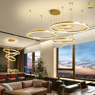 LEIDENE van het spiegeltitanium Modieuze Moderne Ring Light For Home/Hotel/Toonzaal