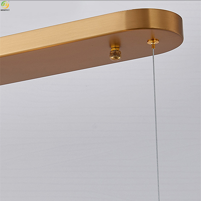 Ijzer die Noordse Crystal Pendant Light Home Art-Bakselverf Gouden E14 galvaniseren