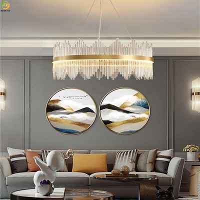 E14 Ijzer die Crystal Nordic Pendant Light For-Huis Art Baking Paint Gold galvaniseren