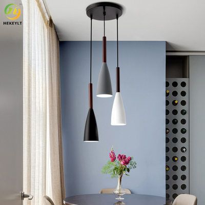 E26 het Licht van Aluminiumgrey black white nordic pendant voor Hotelwoonkamer/Toonzaal/Slaapkamer