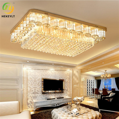 De klassieke Basis E14 van Luxe Gouden Moderne Crystal Ceiling Lamp Led Bulb