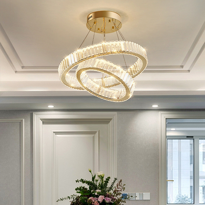 De moderne Decoratieve Crystal Chandelier For Dining Living Zaal van Ring Pendant Light Led Lamp