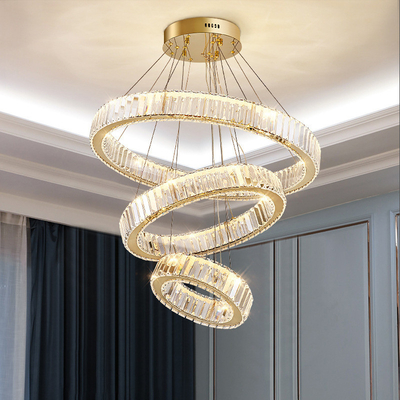 De moderne Decoratieve Crystal Chandelier For Dining Living Zaal van Ring Pendant Light Led Lamp