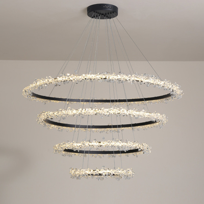 Eenvoudige Postmodern het Leven van Atmosfeercrystal wreath modern pendant light Luxe