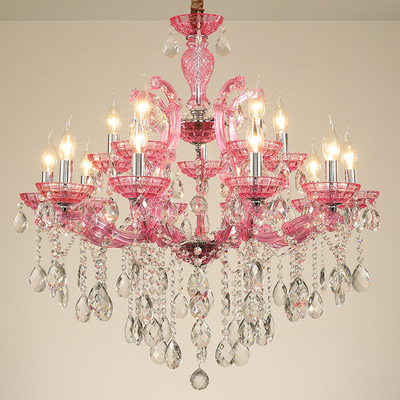 Van het de Stijlglas van het luxemidden van de eeuw de Verlichting van Crystal Chandelier Colorful Indoor Decorative