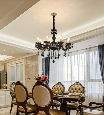 Het LEIDENE van de woonkamerslaapkamer Ontwerp van E14 Crystal Candle Chandelier Luxury Classical