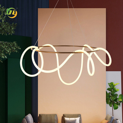 2200lm de Lamp Modern Ring Light Bedroom Showroom Decoration van het siliconeijzer