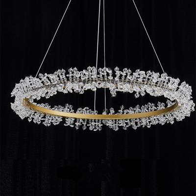 De hangende Ringen Geleide Decoratie van Crystal Pendant Light Luxury Home Hall Hotel