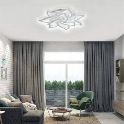 De acryl Artistieke Lichte Eenvoudige Decoratieve Witte Bloem van het Slaapkamer Moderne Geleide Plafond