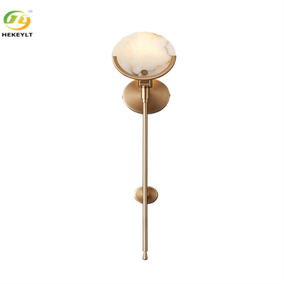 CE E14 moderne wandlamp koper en marmer materiaal bronskleur