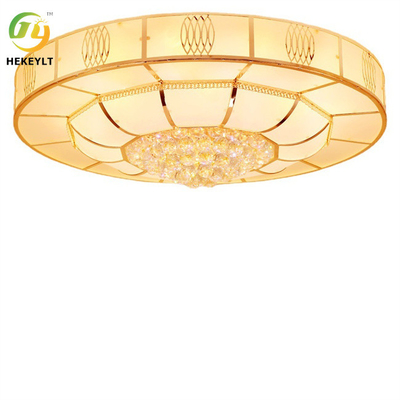 Hete de Slaapkamerwoonkamer van Verkoopluxe Geleide Crystal Golden Ceiling Lamp For