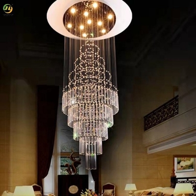 Gu10 kristallen kroonluchter hanglamp aangepast helder bruiloft ontwerper geleid