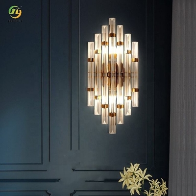 E14 moderne kristallen wandlampen goud en helder creatief halproject woondecoratie