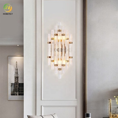 E14 moderne kristallen wandlampen goud en helder creatief halproject woondecoratie