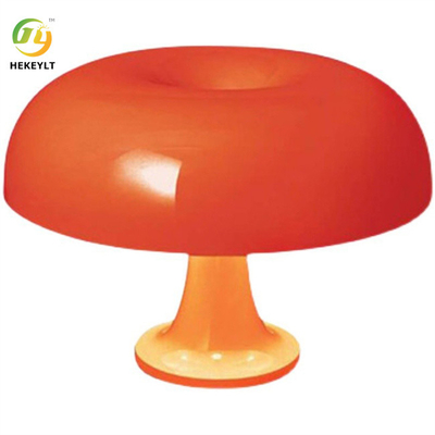5 Volt Paddestoel Tafellamp Usb En E14 Kunststof Oranje En Melkwitte Kleur