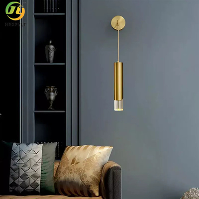 Hardwired gewapend 18 * 55cm moderne minimalistische wandlamp schans slaapkamer led acryl