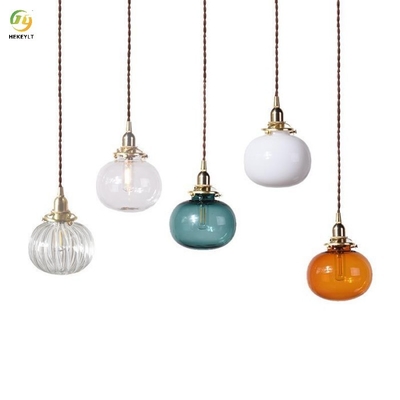 E14 D13cm Hedendaagse glazen hanglampen in verschillende kleuren beschikbaar