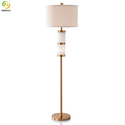 De geleide Moderne Staande lamp van het Luxe Marmeren Gouden Metaal voor Woonkamer D45 X H160CM