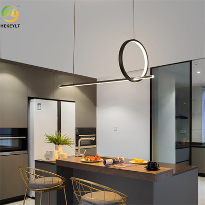Regelbare Hangende de Keuken van Aluminiumring pendant light fixture for het Dineren Woonkamer