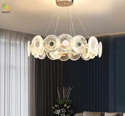 Dimmable Gouden Ronde K9 Crystal Hanging Light Modern Crystal Kroonluchters
