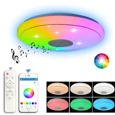 De moderne Acryl Geleide Smartphone van de Plafondlamp en Wifi-Controlemuziek