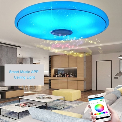 De moderne Acryl Geleide Smartphone van de Plafondlamp en Wifi-Controlemuziek