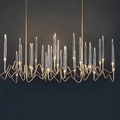 Post Moderne Eenvoudige Creatieve Crystal Lamp Art Arrow Line-Kroonluchter