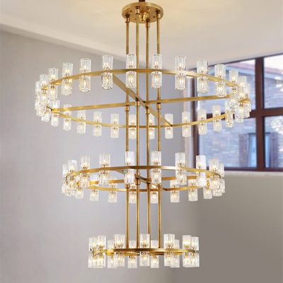 Geleid Crystal Luxury Chandelier American Minimalist-Zacht de Decoratielicht van het Villahotel
