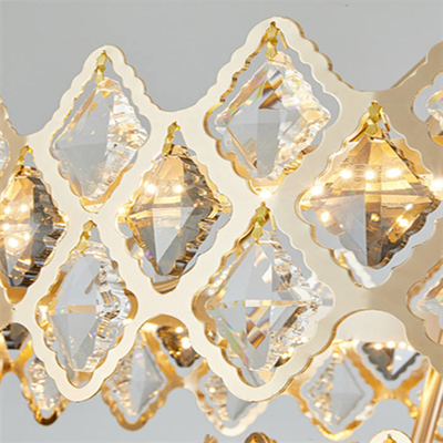 LEIDEN Goud die Moderne de Zaal van Luxecrystal glass chandelier for living Slaapkamer hangen