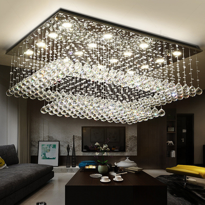 Crystal Ball-van de LEIDENE Verlichting Plafond de Lichte Gouden Noordse Moderne Tegenhanger