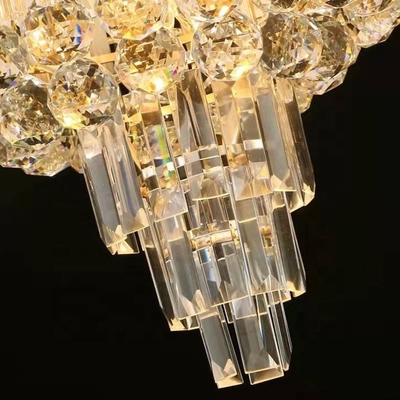 Gouden Mooie Moderne Geleide Crystal Chandelier For Hotel And-Woonkamer