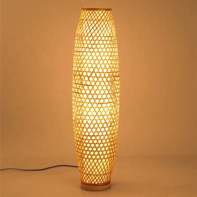 Wevende Bevindende de Lichtenstaande lampen van het Handcraftedbamboe voor Woonkamerlicht