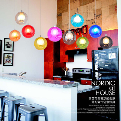 Moderne Kleurrijke Glasbal voor Grote Luxe van de de Decoratie de Lichte Inrichting van het Eetkamerrestaurant