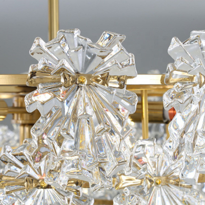 30 X 24cm Ijzer Glas Geleid Crystal Chandelier For Wedding