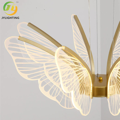 D680*H1200mm Moderne Art Transparent Butterfly Chandelier For-Slaapkamerwoonkamer