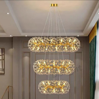 Moderne Lichte de Zaal van Luxecrystal chandelier master bedroom dining de Woonkamerkroonluchter van de Paardebloemkroonluchter