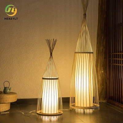Wevende Bevindende de Lichtenstaande lampen van het Handcraftedbamboe voor het Licht van de Woonkamerslaapkamer